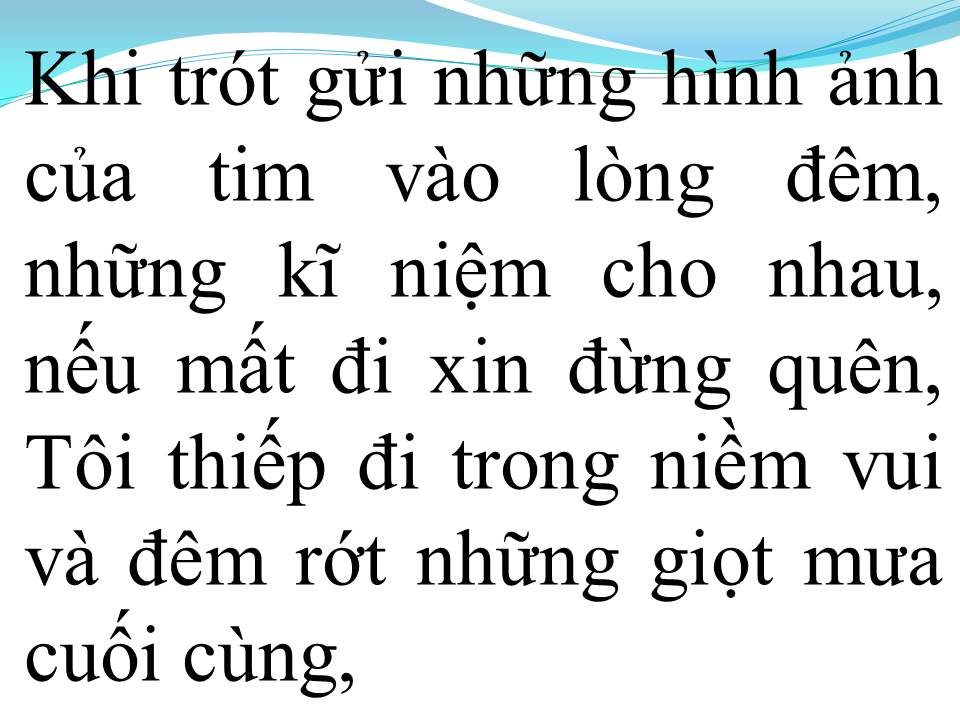 Lời bài hát MƯA NỬA ĐÊM