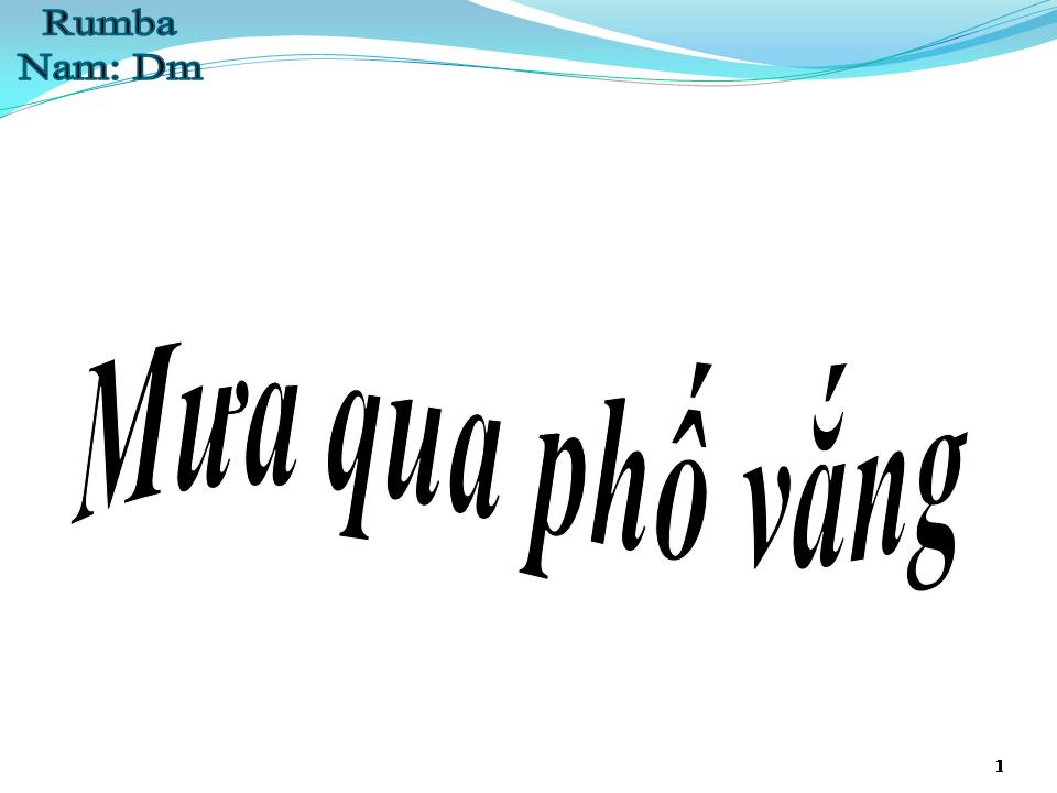 Lời bài hát MƯA QUA PHỐ VẮNG