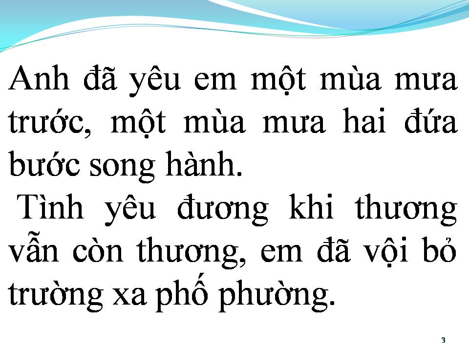 Lời bài hát MƯA QUA PHỐ VẮNG