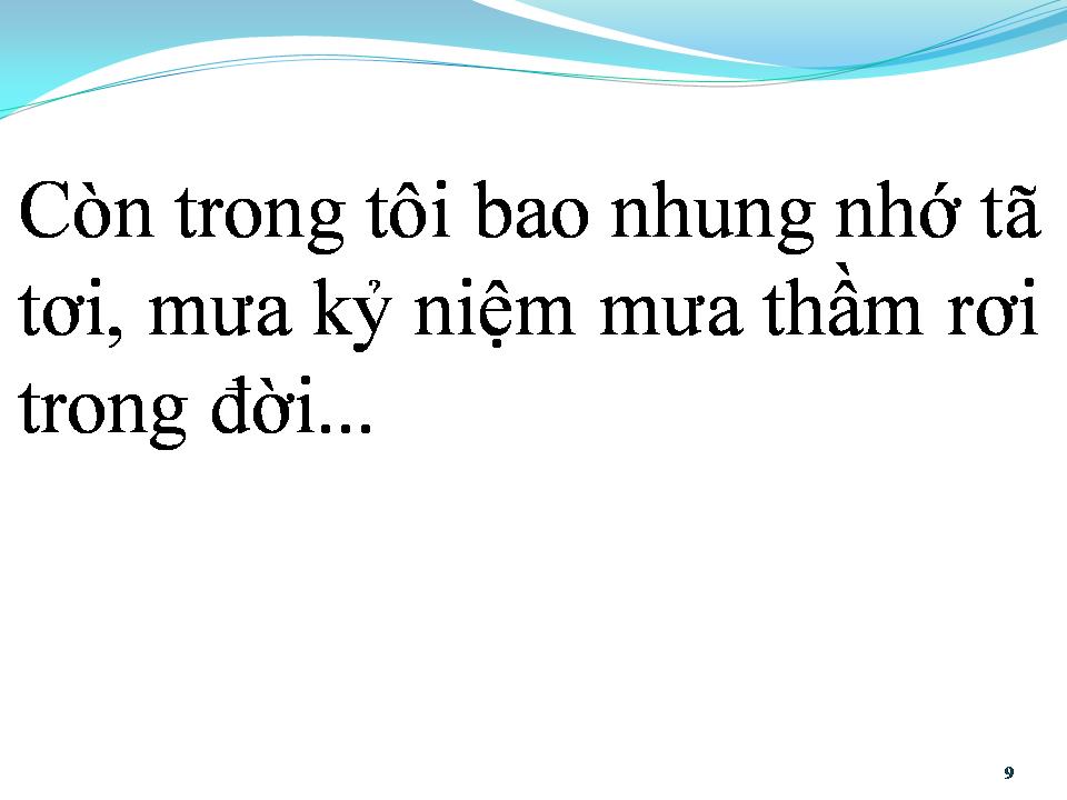 Lời bài hát MƯA QUA PHỐ VẮNG