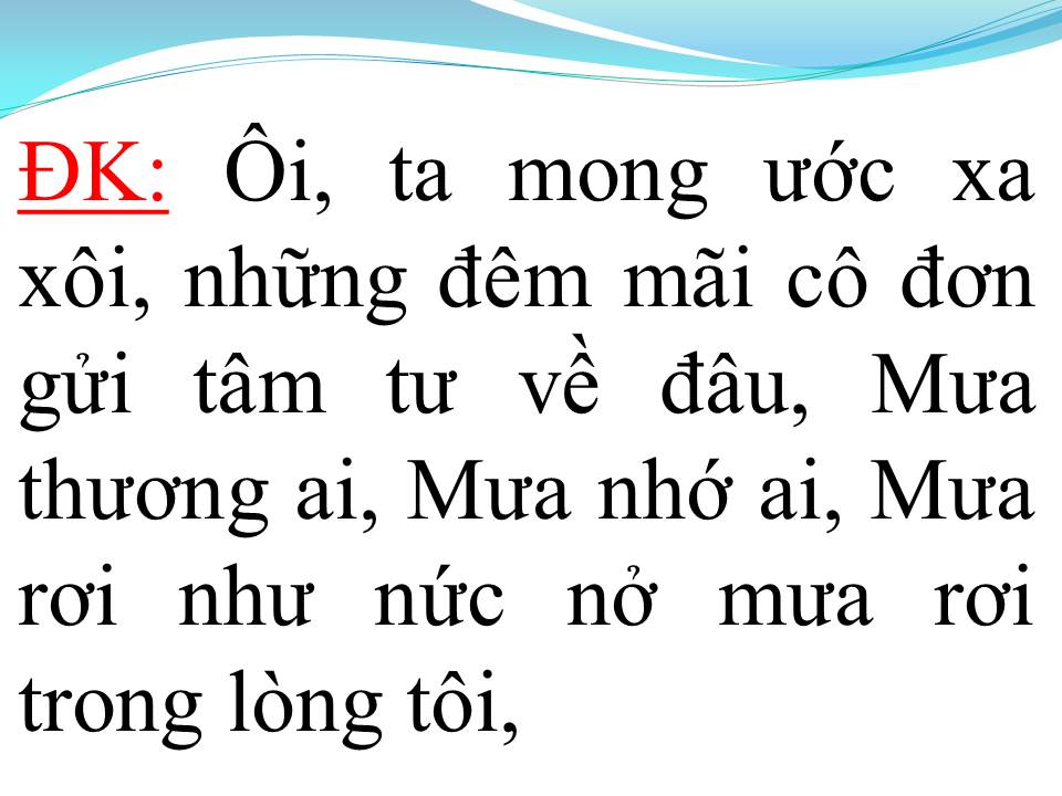 Lời bài hát MƯA RỪNG