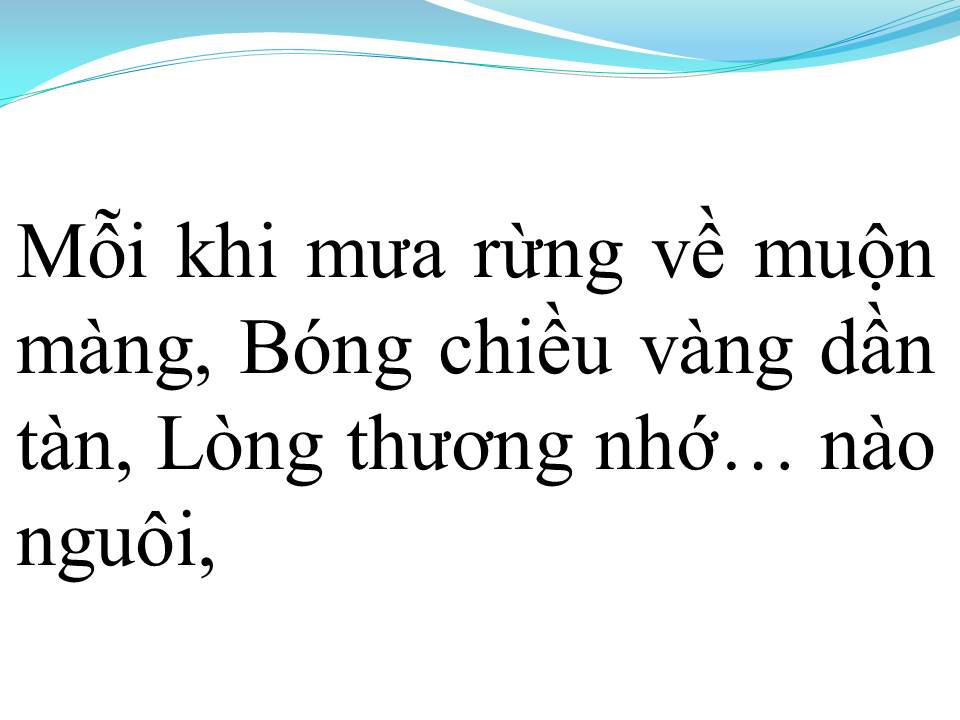 Lời bài hát MƯA RỪNG