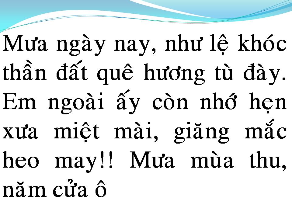 Lời bài hát MƯA SÀI GÒN MƯA HÀ NỘI