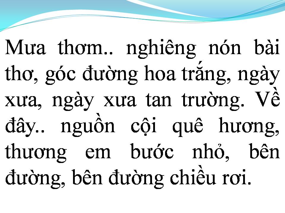 Lời bài hát MƯA THƠM PHỐ HuẾ