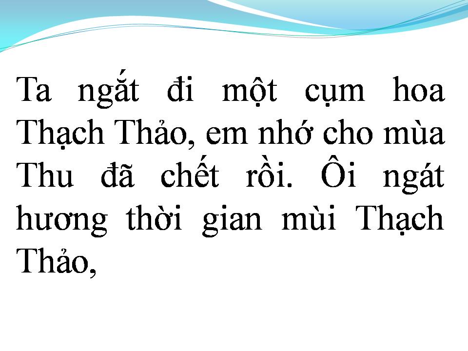 Lời bài hát MÙA THU CHẾT