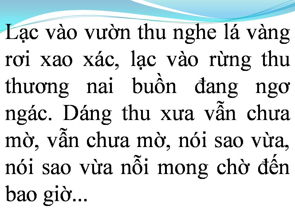 Lời bài hát MÙA THU CÒN ĐÓ