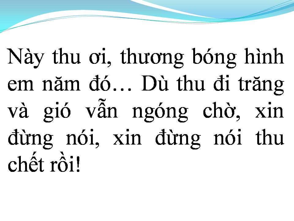 Lời bài hát MÙA THU CÒN ĐÓ