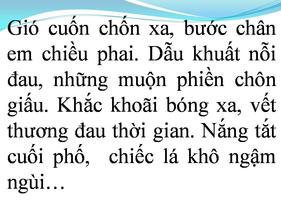 Lời bài hát MÙA THU DƯỚI MƯA