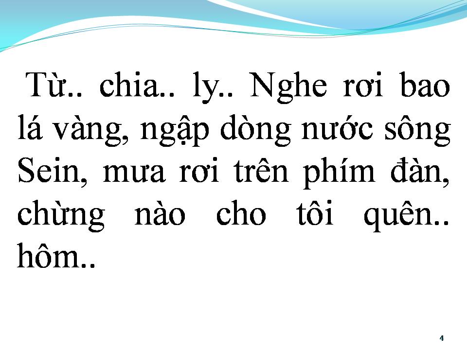 Lời bài hát MÙA THU KHÔNG TRỞ LẠI