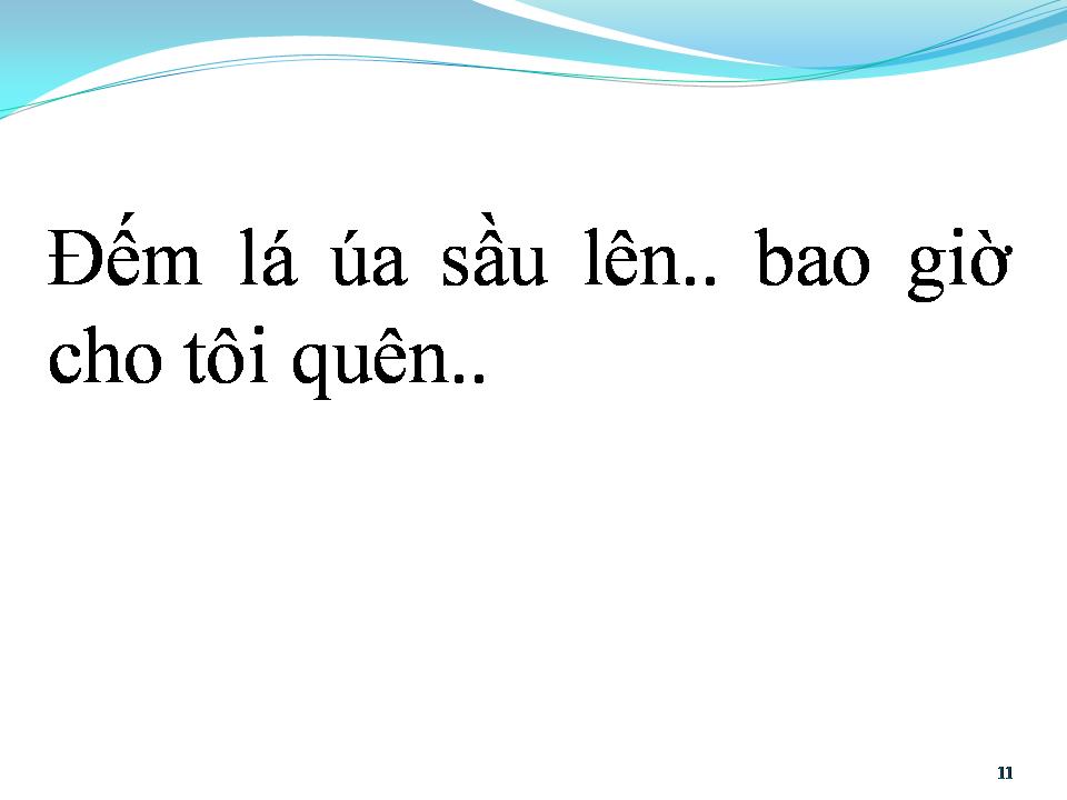 Lời bài hát MÙA THU KHÔNG TRỞ LẠI