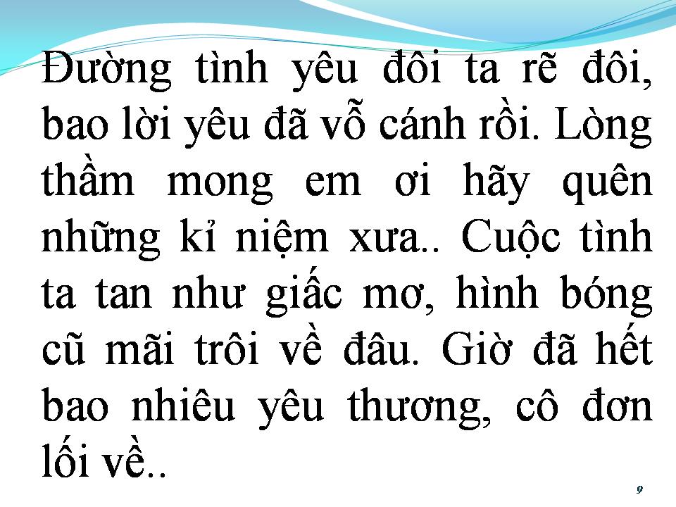 Lời bài hát MƯA TRÊN CUỘC TÌNH