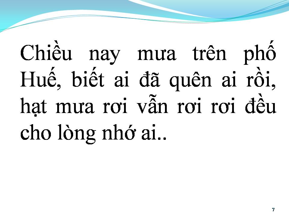 Lời bài hát MƯA TRÊN PHỐ HUẾ