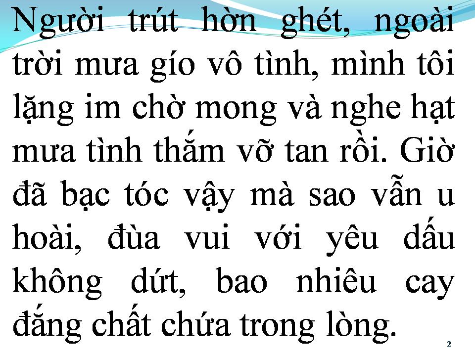Lời bài hát MƯA TUYỆT VỌNG