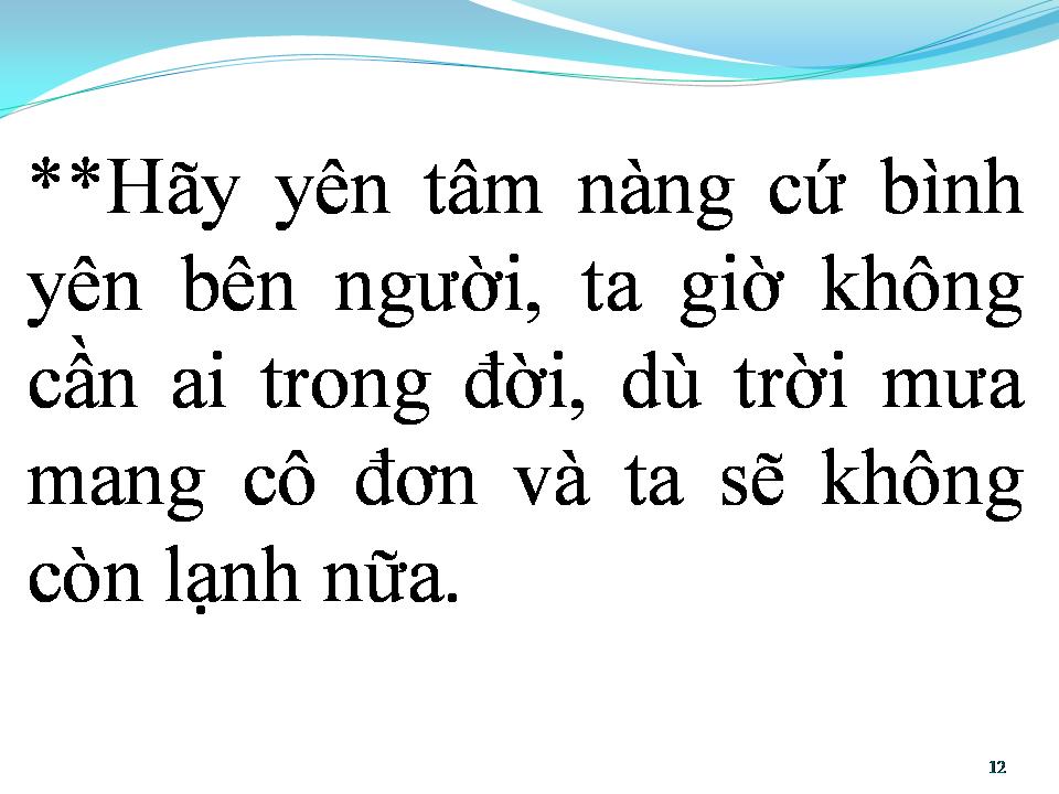 Lời bài hát MƯA TUYỆT VỌNG