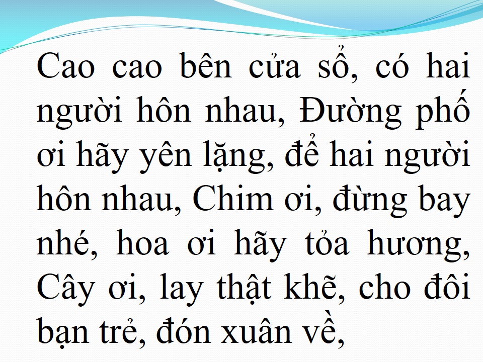 Lời bài hát MÙA XUÂN BÊN CỬA SỔ
