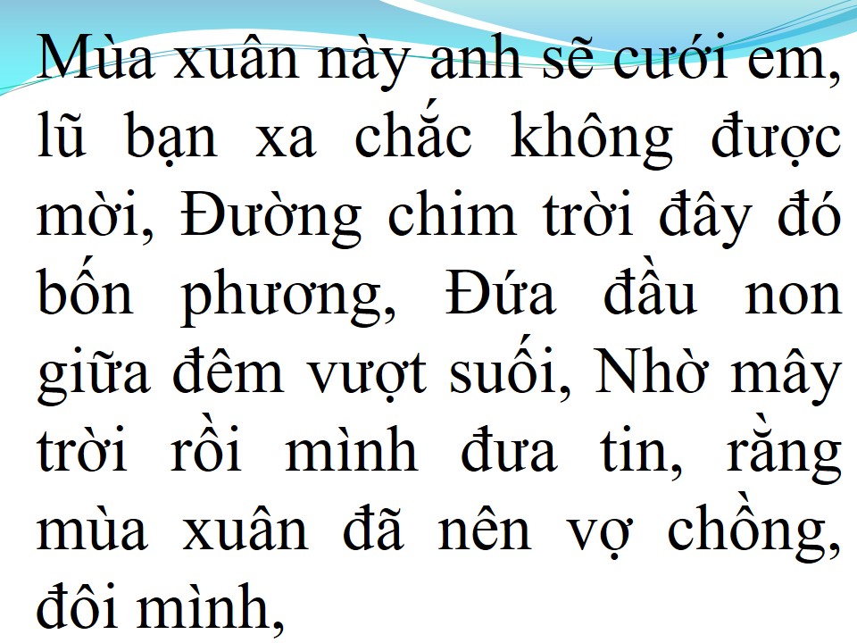 Lời bài hát MÙA XUÂN CƯỚI EM