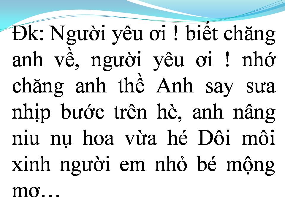 Lời bài hát MÙA XUÂN ĐẦU TIÊN