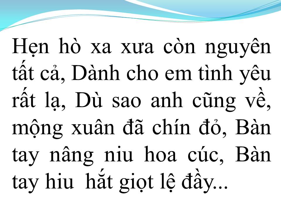Lời bài hát MÙA XUÂN ĐÓ CÓ EM