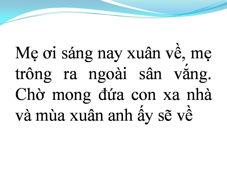 Lời bài hát MÙA XUÂN GỌI