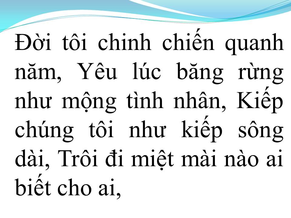Lời bài hát MÙA XUÂN LÁ KHÔ
