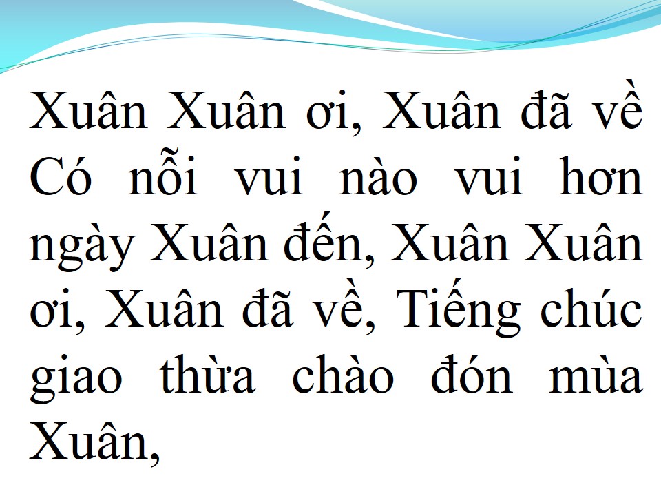 Lời bài hát MÙA XUÂN ƠI