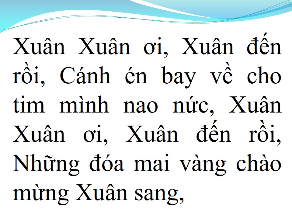 Lời bài hát MÙA XUÂN ƠI