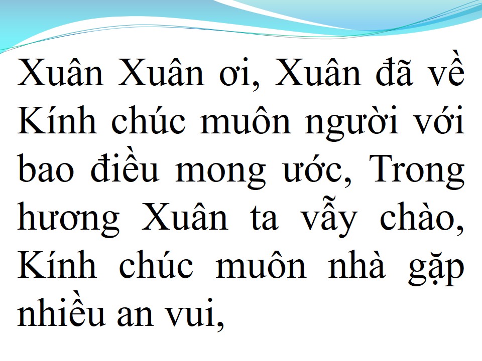 Lời bài hát MÙA XUÂN ƠI