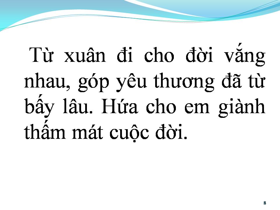 Lời bài hát MÙA XUÂN SAO CHƯA VỀ HỠI EM