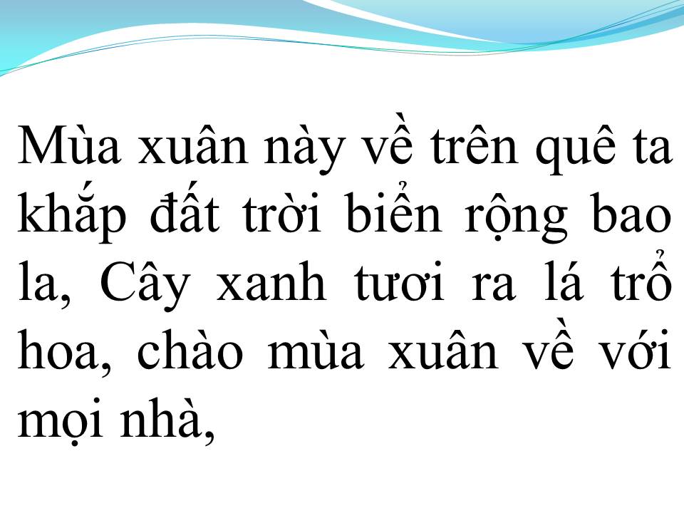 Lời bài hát MÙA XUÂN TRÊN TP HCM