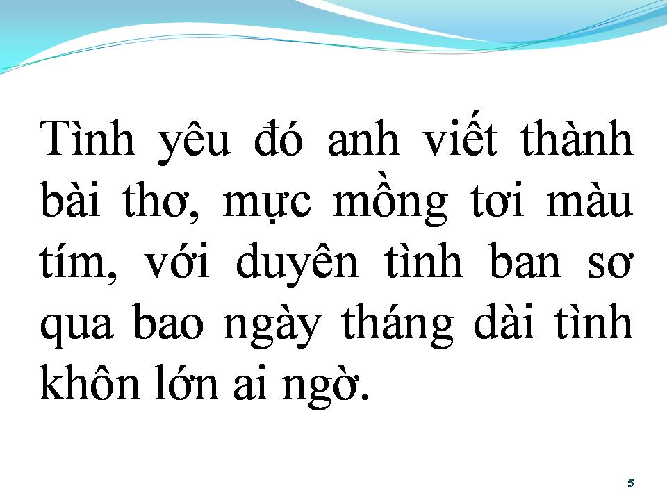 Lời bài hát MỰC TÍM MỒNG TƠI