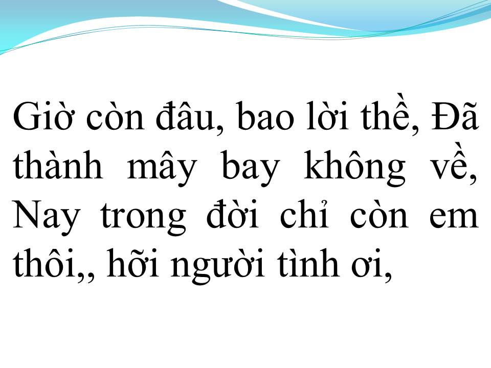 Lời bài hát MƯỜI NĂM ĐỢI CHỜ