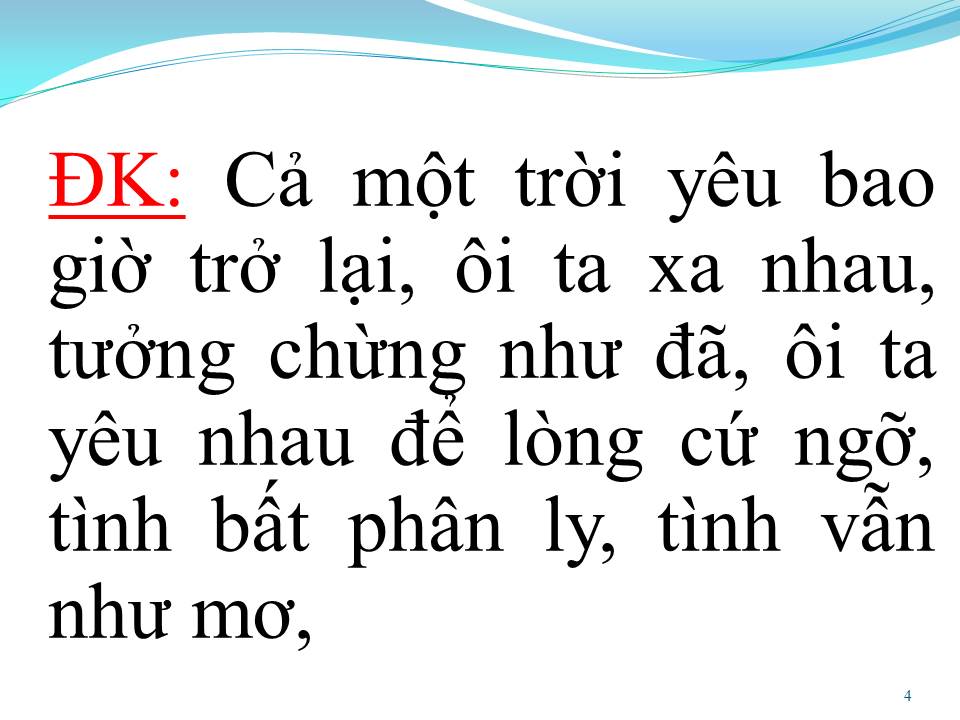 Lời bài hát MƯỜI NĂM TÌNH CŨ