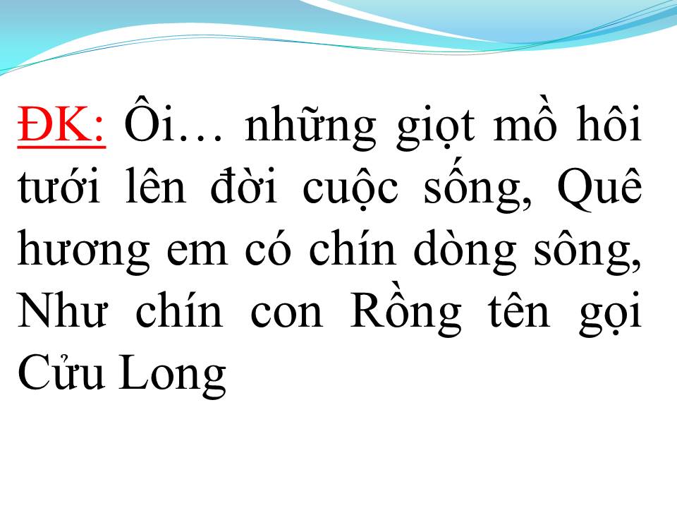 Lời bài hát NGỢI CA QUÊ HƯƠNG EM