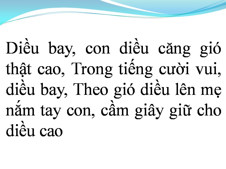 Lời bài hát CON DIỀU CỦA MẸ