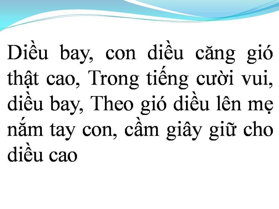 Lời bài hát CON DIỀU CỦA MẸ