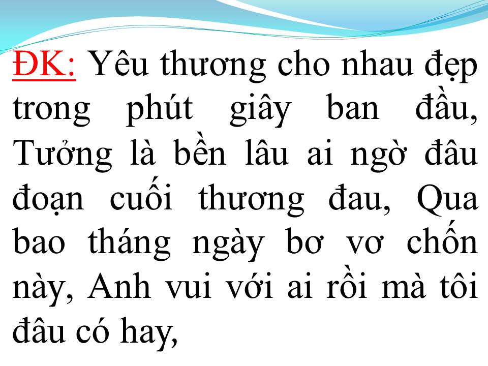 Lời bài hát ĐOẠN TUYỆT