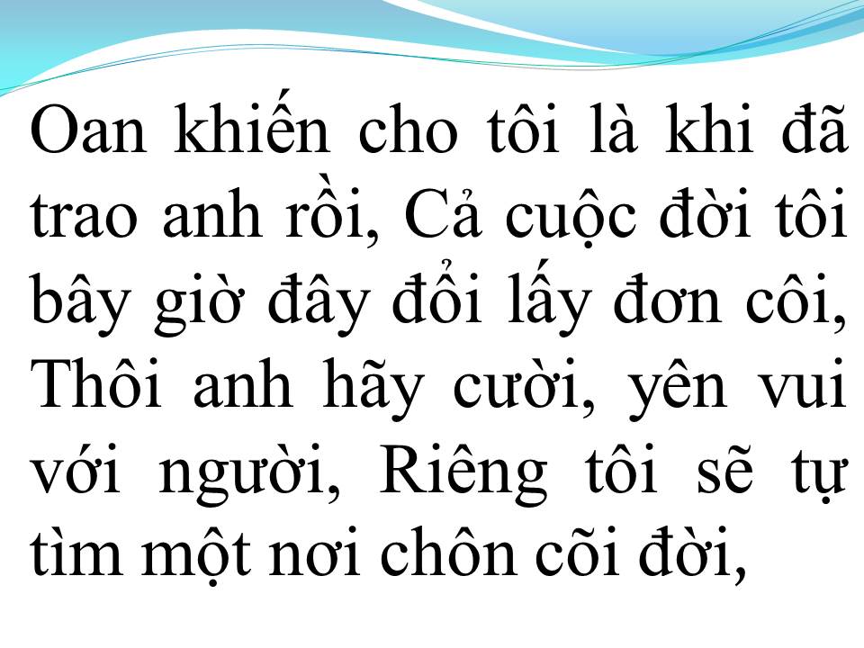 Lời bài hát ĐOẠN TUYỆT
