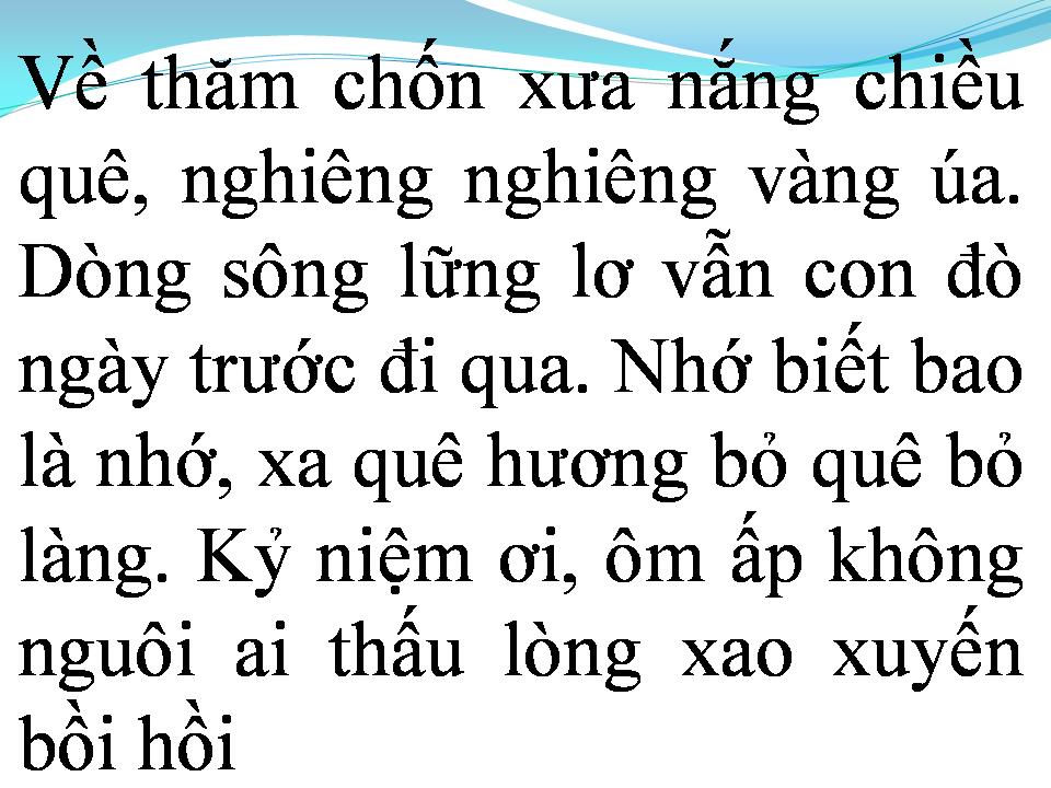 Lời bài hát EM BỎ DÒNG SÔNG