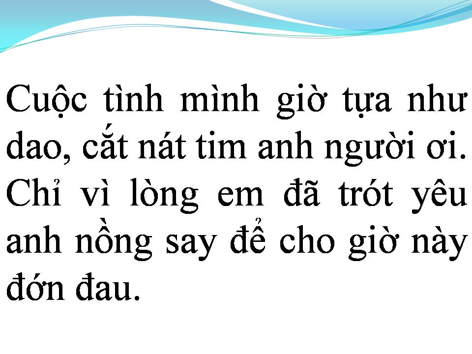 Lời bài hát EM CHỈ BIẾT YÊU MÌNH EM