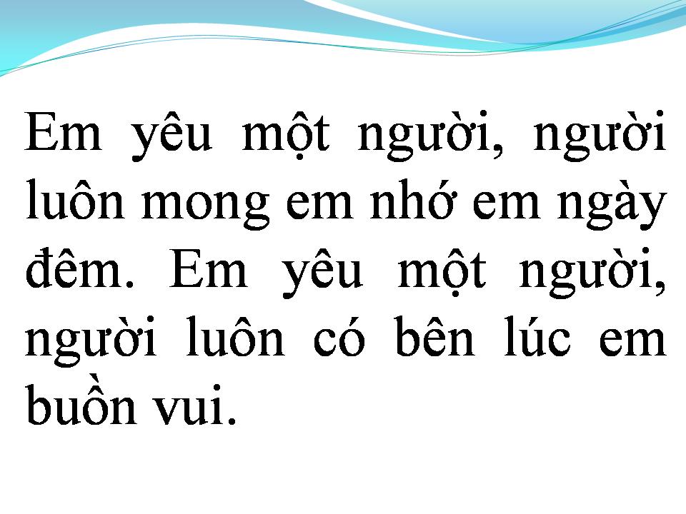Lời bài hát EM CHỈ YÊU MỘT NGƯỜI