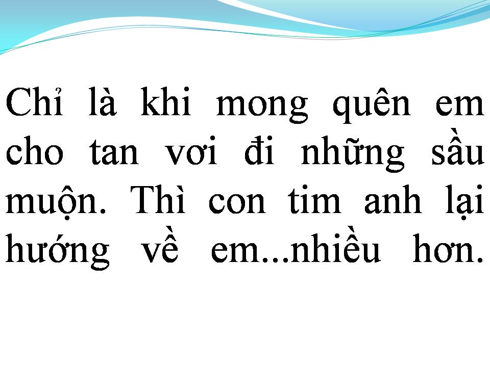 Lời bài hát EM CHƯA TỪNG BIẾT