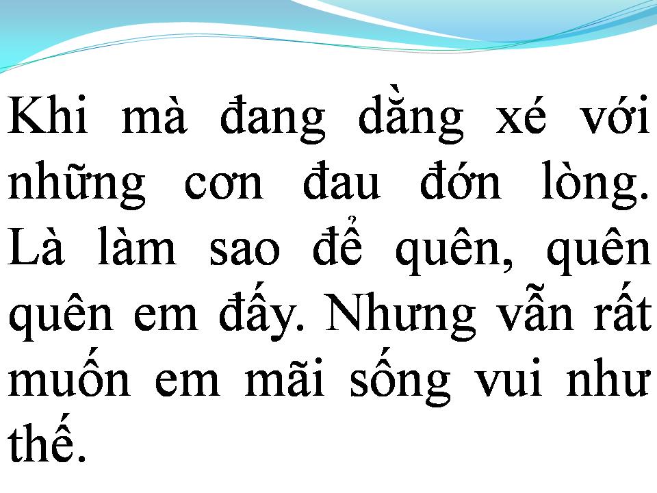 Lời bài hát EM CHƯA TỪNG BIẾT
