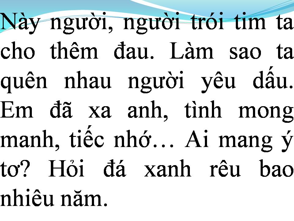 Lời bài hát EM CÓ HIỂU LÒNG ANH