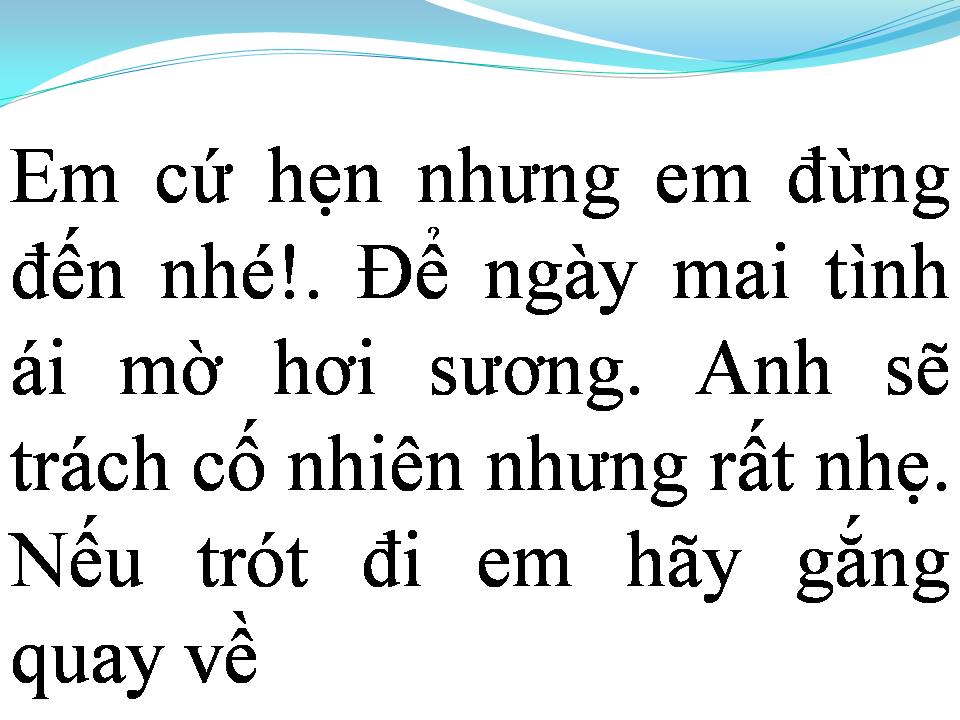 Lời bài hát EM CỨ HẸN