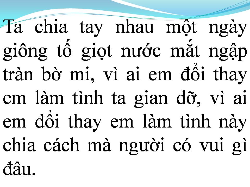 Lời bài hát EM ĐÃ LỪA DỐI CHÍNH MÌNH