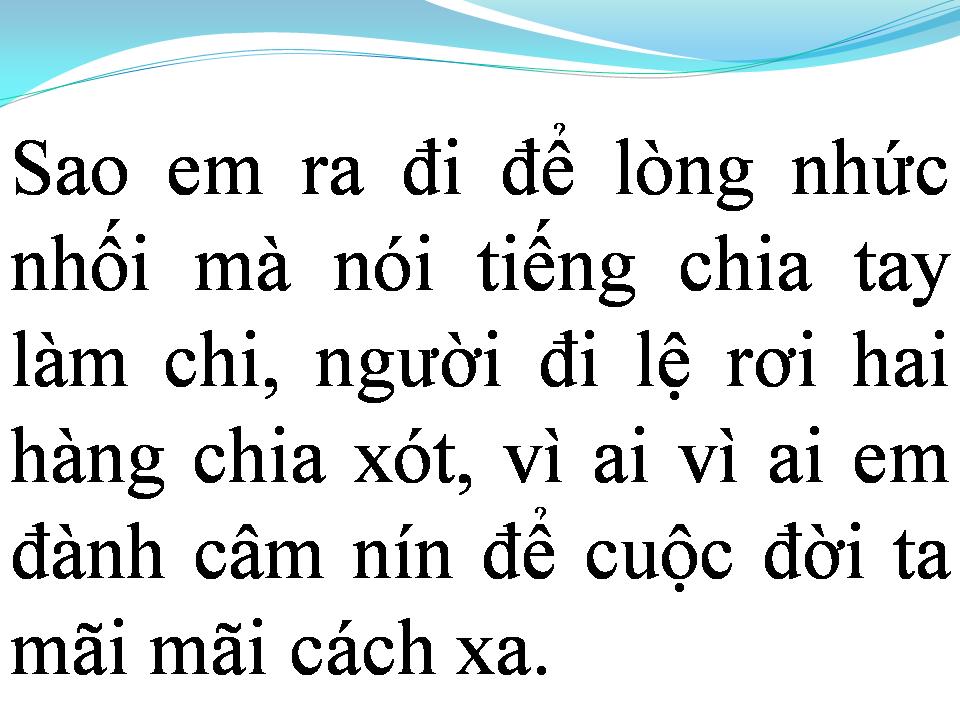 Lời bài hát EM ĐÃ LỪA DỐI CHÍNH MÌNH