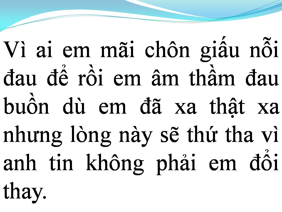Lời bài hát EM ĐÃ LỪA DỐI CHÍNH MÌNH