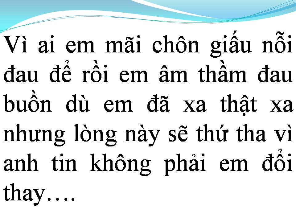 Lời bài hát EM ĐÃ LỪA DỐI CHÍNH MÌNH