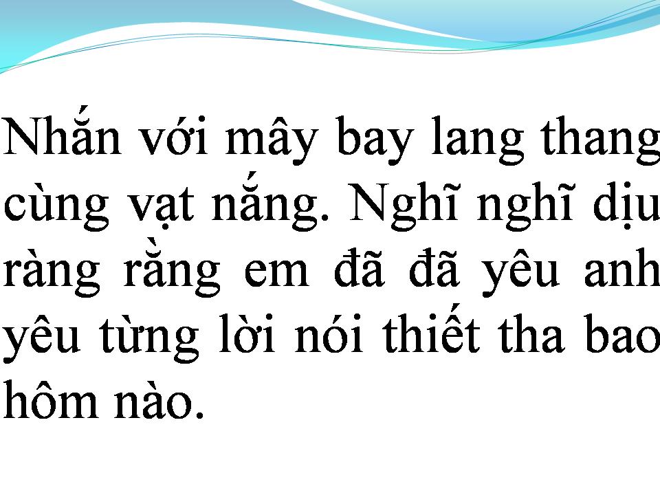Lời bài hát EM ĐÃ YÊU ANH