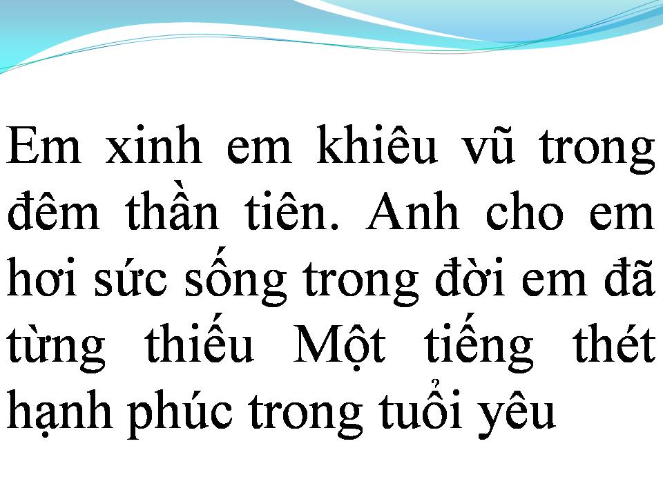 Lời bài hát EM ĐẸP NHẤT ĐÊM NAY